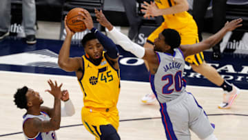 Utah Jazz guard Donovan Mitchell (Jeffrey Swinger-USA TODAY Sports)