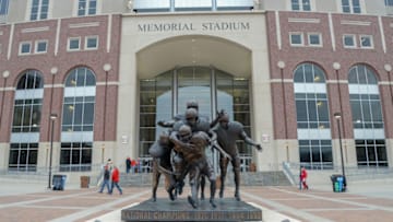 LINCOLN, NE - APRIL 21: General view of the east side at Memorial Stadium on April 21, 2018 in Lincoln, Nebraska. (Photo by Steven Branscombe/Getty Images)