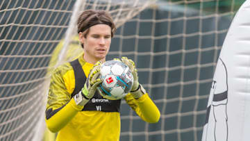 Marwin Hitz could leave Borussia Dortmund on a free transfer in the summer (Photo by TF-Images/Getty Images)