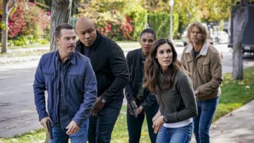 "Commitment Issues" - Pictured: Chris O'Donnell (Special Agent G. Callen), LL COOL J (Special Agent Sam Hanna), Marsha Thomason (NCIS Special Agent Nicole DeChamps), DR| and Eric Christian Olsen (LAPD Liaison Marty Deeks). The NCIS team investigates the murder of a Naval warfare engineer at a spoken poetry event. Also, Callen asks Nell to assist him in a worldwide search for Anna's whereabouts, on NCIS: LOS ANGELES, Sunday, Feb. 16 (9:00-10:00 PM, ET/PT) on the CBS Television Network. Photo: Sonja Flemming/CBS ©2019 CBS Broadcasting, Inc. All Rights Reserved.