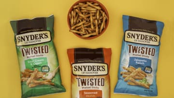 New Synders of Hanover twisted pretzel flavors, photo provided by Synders