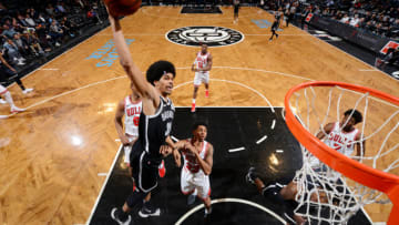 Brooklyn Nets Jarrett Allen. Mandatory Copyright Notice: Copyright 2018 NBAE (Photo by Jesse D. Garrabrant/NBAE via Getty Images)