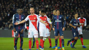 Valere Germain of Monaco during the French Ligue 1 match between Paris Saint Germain and Monaco at Parc des Princes on January 29, 2017 in Paris, France. ( Photo by Andre Ferreira / Icon Sport ) (Photo by Andre Ferreira/Icon Sport via Getty Images)