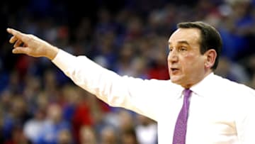 Duke basketball head coach Mike Krzyzewski (Photo by Jamie Squire/Getty Images)