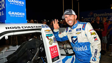 MADISON, IL - JUNE 22: Ross Chastain, driver of the CarSheild.com Chevrolet (Photo by Jeff Curry/Getty Images)