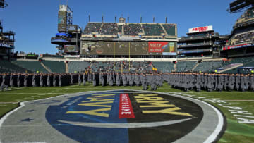 Dec 10, 2022; Philadelphia, Pennsylvania, USA; The Corps of Cadets from the United States Military Academy at West Point march on to the field before the 123rd Army-Navy game at Lincoln Financial Field. Mandatory Credit: Danny Wild-USA Today Sports