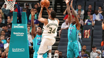 CHARLOTTE, NC - NOVEMBER 1: Giannis Antetokounmpo