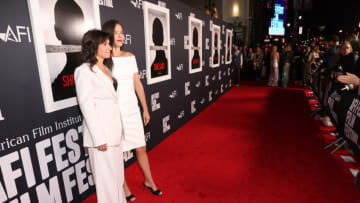 HOLLYWOOD, CALIFORNIA - NOVEMBER 04: Jodi Kantor and Megan Twohey attend the AFI Fest 2022: Red Carpet Premiere of “She Said” at TCL Chinese Theatre on November 04, 2022 in Hollywood, California. (Photo by Jesse Grant/Getty Images for AFI)