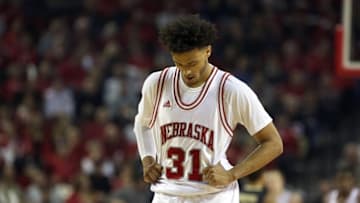 Mar 1, 2016; Lincoln, NE, USA; Nebraska Cornhuskers guard Shavon Shields (31) looks down during the game against the Purdue Boilermakers in the first half at Pinnacle Bank Arena. Purdue won 81-62. Mandatory Credit: Bruce Thorson-USA TODAY Sports