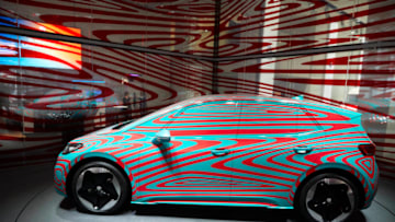 BERLIN, GERMANY - JUNE 06: The Volkswagen ID.3 is presented at the Volkswagen "ID. INSIGHTS - CHARGING DAY" press event at DRIVE Volkswagen Group Forum on June 06, 2019 in Berlin, Germany. (Photo by Sebastian Reuter/Getty Images for Volkswagen DRIVE )