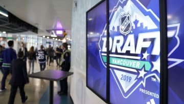 VANCOUVER, BRITISH COLUMBIA - JUNE 22: A general view of the 2019 NHL Draft at Rogers Arena on June 22, 2019 in Vancouver, Canada. (Photo by Rich Lam/Getty Images)