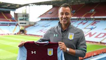BIRMINGHAM, ENGLAND - JULY 03: Aston Villa's new signing John Terry during the press conference at Villa Park on July 3, 2017 in Birmingham, England. (Photo by Barrington Coombs/Getty Images)