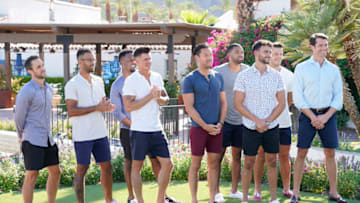 THE BACHELORETTE - "1603" - Clare attempts to keep her journey to find everlasting love from careening off the rails this week. Yosef is particularly determined to confront the unsuspecting Bachelorette on a number of issues - only to have Clare heroically stand up to him. Former Bachelorette DeAnna Pappas pays a surprise visit to get the lowdown on Clare's guys. Things go awry when Clare decides to have an extended after-party with eight of the bachelors. Tensions mount when the men realize what is really going on. Zach J. is excited about his individual spa date with Clare, but his inability to relax might end in disaster. Comedy favorite Margaret Cho makes a special guest appearance to help some of the men prepare for a roast before a live audience, however, these suitors have something more devious in mind on "The Bachelorette," TUESDAY, OCT. 27 (8:00-10:01 p.m. EDT), on ABC. (ABC/Craig Sjodin)ZAC C., JORDAN C., DEMAR, KENNY, JOE, IVAN, BRENDAN, BEN, BENNETT
