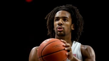 TUCSON, ARIZONA - DECEMBER 14: Zeke Nnaji #22 of the Arizona Wildcats shoots a free throw in the first half against the Gonzaga Bulldog at McKale Center on December 14, 2019 in Tucson, Arizona. The Gonzaga Bulldogs won 84 - 80. (Photo by Jennifer Stewart/Getty Images)