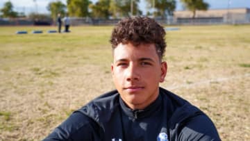 Sophomore quarterback, Dylan Raiola, practices with team at Chandler High School on March 10, 2022 in Chandler, AZ. (Megan Mendoza-USA TODAY NETWORK)