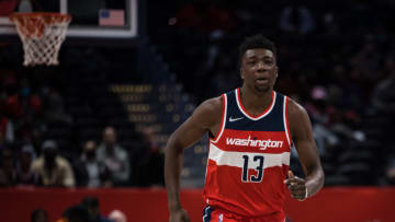 WASHINGTON, DC - MARCH 04: Thomas Bryant #13 of the Washington Wizards in action against the Atlanta Hawks (Photo by Scott Taetsch/Getty Images)