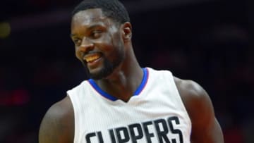 Nov 29, 2015; Los Angeles, CA, USA; Los Angeles Clippers forward Lance Stephenson (1) in the first half of the game against the Minnesota Timberwolves at Staples Center. Mandatory Credit: Jayne Kamin-Oncea-USA TODAY Sports
