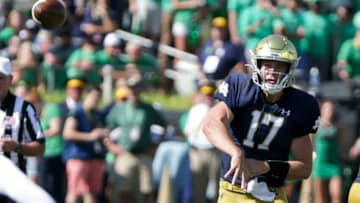 Notre Dame quarterback Jack Coan. (Syndication: Journal-Courier)