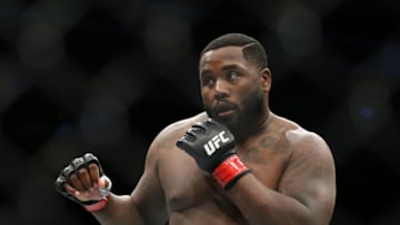 DETROIT, MI - DECEMBER 2: Justin Willis battles Allen Crowder during the UFC 218 event at Little Caesars Arena on December 2, 2017 in Detroit, Michigan. (Photo by Rey Del Rio/Zuffa LLC via Getty Images)