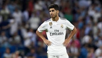MADRID, SPAIN - SEPTEMBER 29: Marco Asensio of Real Madrid reacts after the La Liga match between Real Madrid CF and Club Atletico de Madrid at Estadio Santiago Bernabeu on September 29, 2018 in Madrid, Spain. (Photo by Quality Sport Images/Getty Images)