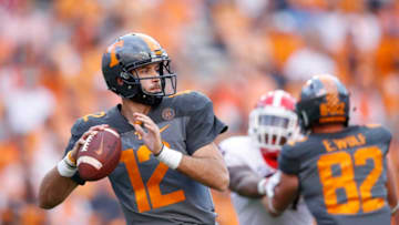 KNOXVILLE, TN - SEPTEMBER 30: Quinten Dormady