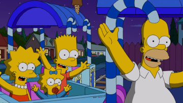THE SIMPSONS: Homer plans a surprise Marge on their anniversary in the second part of the all-new "The Saga of Carl Carlson/Dangers on a Train" one-hour season finale episode of THE SIMPSONS airing Sunday, May 19 (8:00-9:00 PM ET/PT) on FOX. THE SIMPSONS ª and © 2013 TCFFC ALL RIGHTS RESERVED.