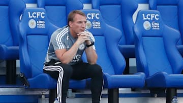 Leicester City's Brendan Rodgers (Photo by ANDREW BOYERS/POOL/AFP via Getty Images)