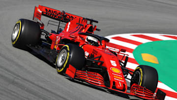 BARCELONA, SPAIN - FEBRUARY 26: Sebastian Vettel of Germany driving the (5) Scuderia Ferrari SF1000 (Photo by Mark Thompson/Getty Images)