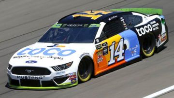 LAS VEGAS, NEVADA - SEPTEMBER 13: Clint Bowyer, driver of the #14 Toco Warranty Ford, drives during practice for the Monster Energy NASCAR Cup Series South Point 400 at Las Vegas Motor Speedway on September 13, 2019 in Las Vegas, Nevada. (Photo by Jonathan Ferrey/Getty Images)