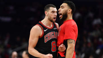Zach LaVine, Denzel Valentine, Chicago Bulls Mandatory Credit: Brad Mills-USA TODAY Sports