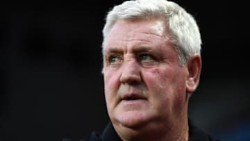 BIRMINGHAM, ENGLAND - AUGUST 22: Steve Bruce, Manager of Aston Villa looks on prior to the Sky Bet Championship match between Aston Villa and Brentford at Villa Park on August 22, 2018 in Birmingham, England. (Photo by Clive Mason/Getty Images)
