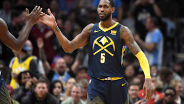 DENVER, CO - FEBRUARY 27: Will Barton #5 of the Denver Nuggets celebrates after a basket against the LA Clippers at Pepsi Center on February 27, 2018 in Denver, Colorado. NOTE TO USER: User expressly acknowledges and agrees that, by downloading and or using this photograph, User is consenting to the terms and conditions of the Getty Images License Agreement. (Photo by Justin Tafoya/Getty Images)