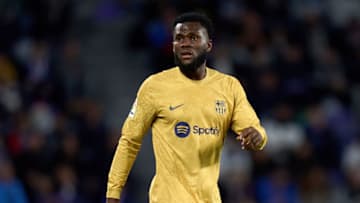 VALLADOLID, SPAIN - MAY 23: Franck Kessie of FC Barcelona looks on during the LaLiga Santander match between Real Valladolid CF and FC Barcelona at Estadio Municipal Jose Zorrilla on May 23, 2023 in Valladolid, Spain. (Photo by Angel Martinez/Getty Images)