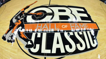 Nov 21, 2016; Kansas City, MO, USA; A general view of the on court logo before the game between the Georgia Bulldogs and George Washington Colonials at the Sprint Center. Mandatory Credit: Denny Medley-USA TODAY Sports