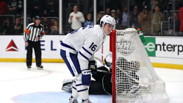 Mitchell Marner #16 of the Toronto Maple Leafs. (Photo by Katelyn Mulcahy/Getty Images)