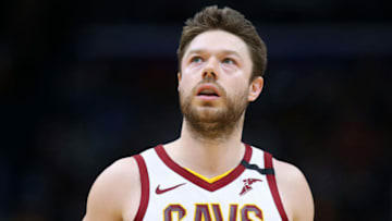 NEW ORLEANS, LOUISIANA - FEBRUARY 28: Matthew Dellavedova #18 of the Cleveland Cavaliers reacts against the New Orleans Pelicans during the second half at the Smoothie King Center on February 28, 2020 in New Orleans, Louisiana. NOTE TO USER: User expressly acknowledges and agrees that, by downloading and or using this Photograph, user is consenting to the terms and conditions of the Getty Images License Agreement. (Photo by Jonathan Bachman/Getty Images)