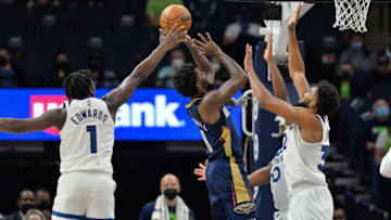 Young Minnesota Timberwolves stars Anthony Edwards and Karl-Anthony Towns are key reasons why the Wolves were often mentioned in the NBA GM survey. Mandatory Credit: Jeffrey Becker-USA TODAY Sports