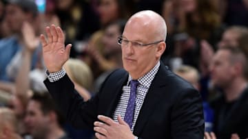 SALT LAKE CITY, UT - FEBRUARY 14: Head coach Jay Triano of the Phoenix Suns reacts to a play during the second half of a game against the Utah Jazz at Vivint Smart Home Arena on February 14, 2018 in Salt Lake City, Utah. The Utah Jazz beat the Phoenix Suns 107-97. NOTE TO USER: User expressly acknowledges and agrees that, by downloading and or using this photograph, User is consenting to the terms and conditions of the Getty Images License Agreement. (Photo by Gene Sweeney Jr./Getty Images)