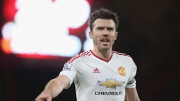 BOURNEMOUTH, ENGLAND - DECEMBER 12: Michael Carrick of Manchester United in action during the Barclays Premier League match between AFC Bournemouth and Manchester United at Vitality Stadium in Bournemouth, England. (Photo by Matthew Peters/Man Utd via Getty Images)