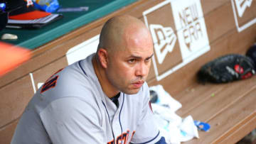 Former Houston Astros' designated hitter Carlos Beltran (Photo by Rick Yeatts/Getty Images)