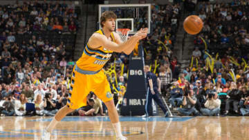 DENVER, CO - FEBRUARY 27: Jan Vesely #24 of the Denver Nuggets in action against the Brooklyn Nets at Pepsi Center on February 27, 2014 in Denver, Colorado. The Nets defeated the Nuggets 112-89. (Photo by Justin Edmonds/Getty Images)