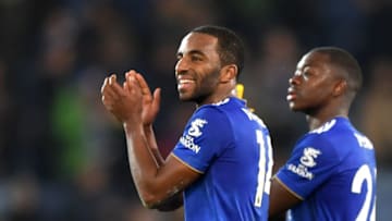 LEICESTER, ENGLAND - DECEMBER 26: Ricardo Pereira of Leicester City acknowledges the fans after the Premier League match between Leicester City and Manchester City at The King Power Stadium on December 26, 2018 in Leicester, United Kingdom. (Photo by Shaun Botterill/Getty Images)