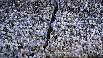 Oct 22, 2016; University Park, PA, USA; General view of the fans at Beaver Stadium during the game between the Ohio State Buckeyes and the Penn State Nittany Lions during the first quarter. Mandatory Credit: Rich Barnes-USA TODAY Sports