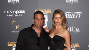 CAP D'ANTIBES, FRANCE - MAY 15: Randall Emmett (L) and Lala Kent attend a party in Honour of John Travolta's receipt of the Inaugural Variety Cinema Icon Award during the 71st annual Cannes Film Festival at Hotel du Cap-Eden-Roc on May 15, 2018 in Cap d'Antibes, France. (Photo by John Phillips/Getty Images)