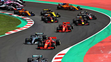 MONTMELO, SPAIN - MAY 13: Lewis Hamilton of Great Britain driving the (44) Mercedes AMG Petronas F1 Team Mercedes WO9 (Photo by Mark Thompson/Getty Images)