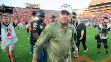 Auburn footballAuburn Tigers head coach Hugh Freeze walks off the field following the game as Auburn Tigers take on Mississippi State Bulldogs at Jordan-Hare Stadium in Auburn, Ala., on Saturday, Oct. 28, 2023. Auburn Tigers defeated Mississippi State Bulldogs 27-13.