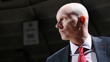 Louisville coach Chris Mack, Duke basketball opponent on Saturday night (Photo by Joe Robbins/Getty Images)