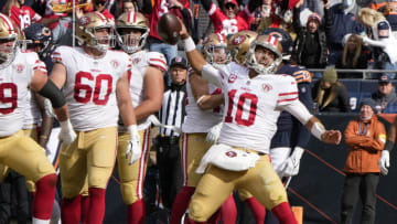 San Francisco 49ers quarterback Jimmy Garoppolo (10): Mike Dinovo-USA TODAY Sports