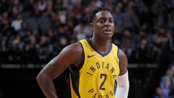 SACRAMENTO, CA - DECEMBER 1: Darren Collison #2 of the Indiana Pacers looks on during the game against the Sacramento Kings on December 1, 2018 at Golden 1 Center in Sacramento, California. NOTE TO USER: User expressly acknowledges and agrees that, by downloading and or using this photograph, User is consenting to the terms and conditions of the Getty Images Agreement. Mandatory Copyright Notice: Copyright 2018 NBAE (Photo by Rocky Widner/NBAE via Getty Images)