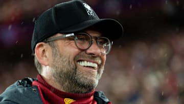 LIVERPOOL, ENGLAND - MARCH 11: (BILD ZEITUNG OUT) head coach Juergen Klopp of Liverpool FC looks on prior to the UEFA Champions League round of 16 second leg match between Liverpool FC and Atletico Madrid at Anfield on March 11, 2020 in Liverpool, United Kingdom. (Photo by Max Maiwald/DeFodi Images via Getty Images)